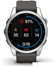 Умные часы Garmin Fenix 7S 42 мм (серебристый/графитовый) Умные часы Garmin Fenix 7S 42 мм (серебристый/графитовый)