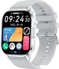Фитнес-браслет Fontel iWatch 10 Amoled (серебристый)