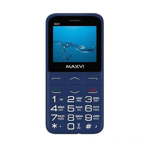 Кнопочный телефон Maxvi B231 (синий)