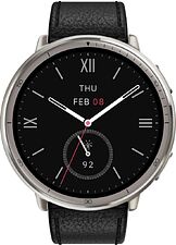 Умные часы Amazfit Active 2 Premium (серебристый, с черным кожаным ремешком) Умные часы Amazfit Active 2 Premium (серебристый, с черным кожаным ремешком)