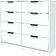 Комод Интерлиния Концепт КТ-К117 (белый платинум/белый платинум)