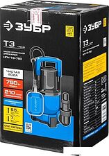 Дренажный насос Зубр НПЧ-Т3-750