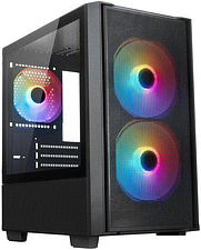 Корпус XASTRA A400M 3FRGB (черный)