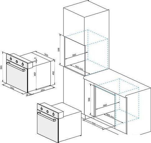 Духовой шкаф Darina 1U8 BDE112 707 BG