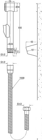 Гигиенический душ Deante Bidetta ANW 041B
