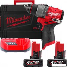 Ударная дрель-шуруповерт Milwaukee M12 FUEL M12FPD2-402X 4933479869 (с 2-мя АКБ 4 Ач, кейс) Ударная дрель-шуруповерт Milwaukee M12 FUEL M12FPD2-402X 4933479869 (с 2-мя АКБ 4 Ач, кейс)