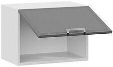 Шкаф навесной Трия Белладжио 1В5Г (белый/софт графит)