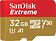 Карта памяти SanDisk Extreme microSDHC SDSQXAF-032G-GN6MN 32GB