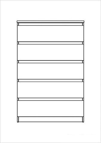 Комод Mio Tesoro Мальта 5 ящиков 80x121 2.05.02.090.3 (дуб сонома)
