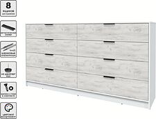 Комод Интерлиния Концепт КТ-К197 (дуб белый/белый платинум)