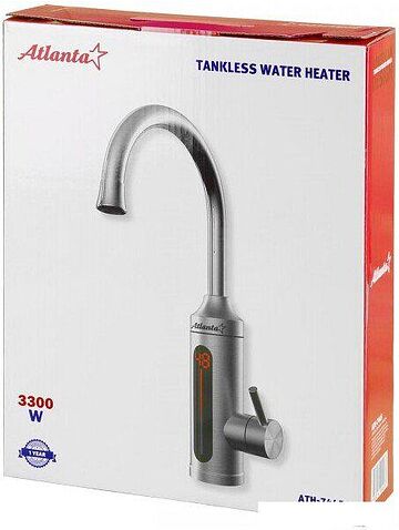 Проточный электрический водонагреватель-кран Atlanta ATH-7445