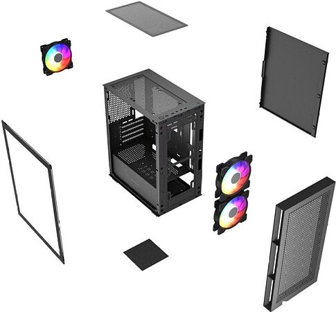 Корпус Powercase Mistral SM05 ARGB CMMSM05B-A3