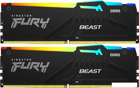 Оперативная память Kingston FURY Beast RGB 2x16ГБ DDR5 6000 МГц KF560C36BBE2AK2-32