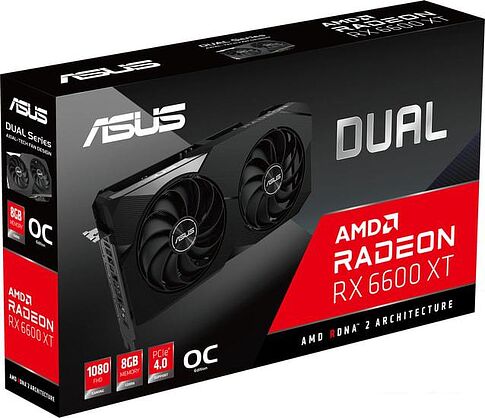 Видеокарта ASUS Dual Radeon RX 6600 XT OC Edition 8GB GDDR6