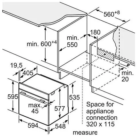 Электрический духовой шкаф Bosch Serie 8 HBG8755C0