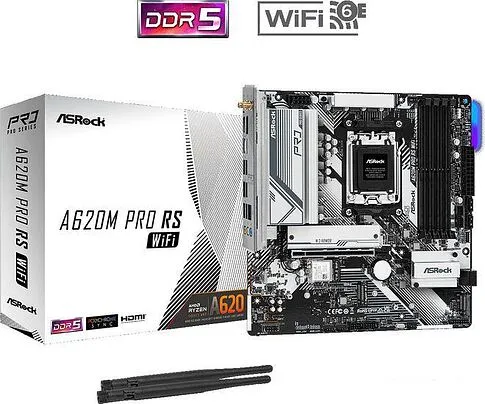 Материнская плата ASRock A620M Pro RS WiFi