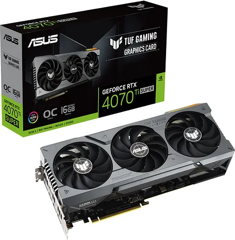 Видеокарта ASUS TUF Gaming GeForce RTX 4070 Ti Super 16GB GDDR6X OC Edition TUF-RTX4070TIS-O16G-GAMING