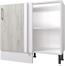 Шкаф напольный Горизонт Европа угловой (белый крафт)