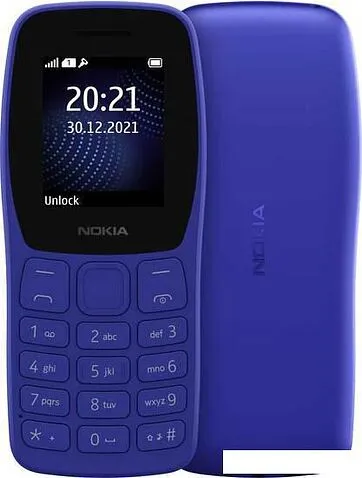 Кнопочный телефон Nokia 105 (2022) TA-1428 Dual SIM (синий)