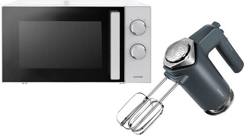 Микроволновая печь CENTEK CT-1560 (белый) + Миксер CT-1100
