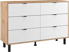 Комод ЭлиГард Mone 6S (дуб вотан/белый)