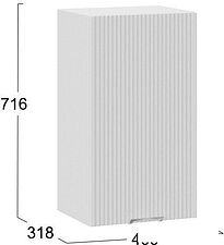 Шкаф навесной Трия Кимберли 1В4 (белый/сноу) Шкаф навесной Трия Кимберли 1В4 (белый/сноу)