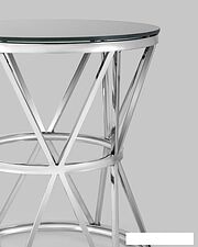 Журнальный столик Stool Group Вива 50x50 EET-080 (стекло черное/сталь серебристый) Журнальный столик Stool Group Вива 50x50 EET-080 (стекло черное/сталь серебристый)