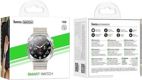 Умные часы Hoco Y29 (серебристый)