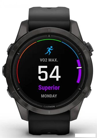 Умные часы Garmin Epix Pro Gen 2 Sapphire 42 мм (карбоново-серый титан/черный)
