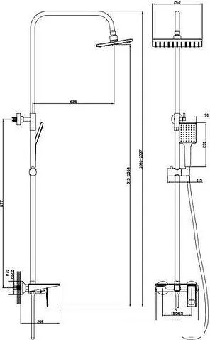 Душевая система  Diadonna Д80-335116