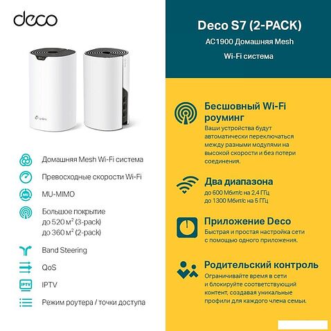 Wi-Fi система TP-Link Deco S7 (2 шт)