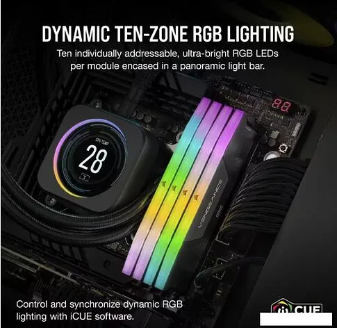 Оперативная память Corsair Vengeance RGB 2x32ГБ DDR5 6000 МГц CMH64GX5M2B6000C38