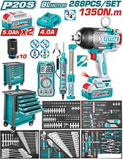 Гайковерт Total THPTCS82882 (с 2-мя АКБ, кейс, набор инструментов)