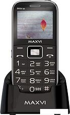 Кнопочный телефон Maxvi B6ds up (черный)