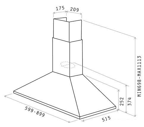 Кухонная вытяжка Elica Tamaya Rail CRBR/A/60 (PRF0057592)