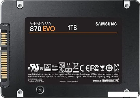 SSD Samsung 870 Evo 1TB MZ-77E1T0BW