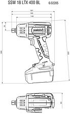 Гайковерт Metabo SSW 18 LTX 400 BL 602205650 (с 2-мя АКБ, кейс) Гайковерт Metabo SSW 18 LTX 400 BL 602205650 (с 2-мя АКБ, кейс)