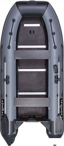 Моторно-гребная лодка Адмирал АМ-320С (cветло-серый/черный)