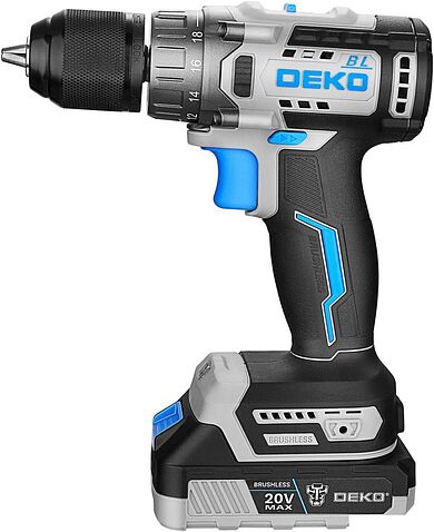 Дрель-шуруповерт Deko ZKCD20V One+ 084-1003 (с 2-мя АКБ, кейс)