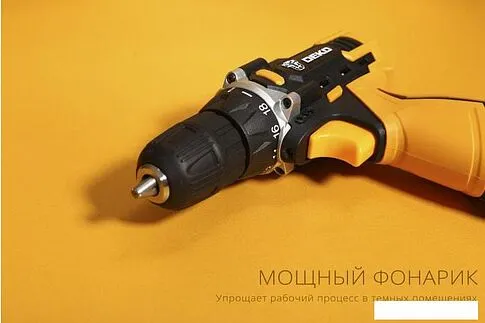 Дрель-шуруповерт Deko DKCD12FU-Li SET 104 063-4112 (с 1-м АКБ, кейс, оснастка)