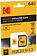 Карта памяти Kodak Ultra Performance microSDXC 64GB EKMSDM64GXC10HPRK (с адаптером)
