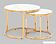 Журнальный столик Stool Group Селена (стекло белый мрамор/золото)