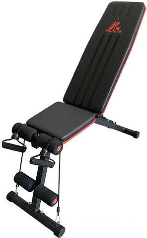 Силовая скамья DFC Homegym DCH310 с эспандерами