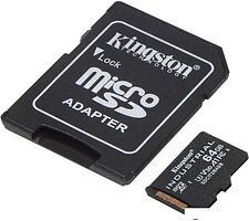 Карта памяти Kingston Industrial microSDHC SDCIT2/64GB 64GB (с адаптером)