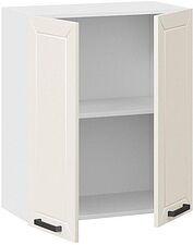 Шкаф навесной Трия Лорас 1В6 (белый/холст брюле)