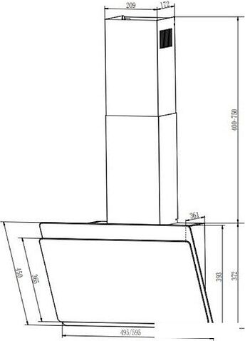 Кухонная вытяжка Faber Tocco BK 60 330.0702.951