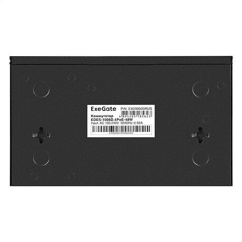 Неуправляемый коммутатор ExeGate EDES-1006D.4PoE-48W