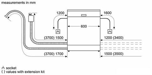 Встраиваемая посудомоечная машина Siemens iQ300 SN63HX26MM