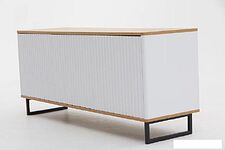 Тумба Shtabe Royal 5041 эко (белый/дуб сантана/черный)