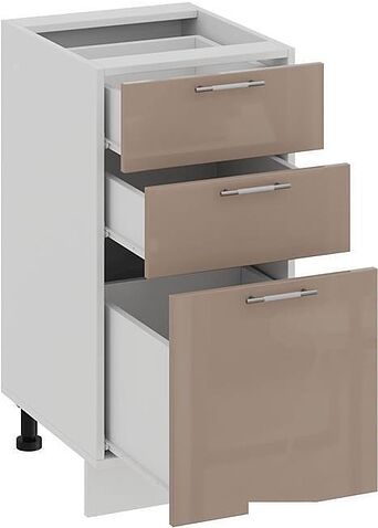 Шкаф напольный Трия Весна 1Н4Я3 (кофе с молоком)